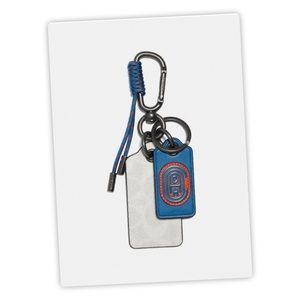 Coach Key Fob In Signature Canvas With Coach Patch
